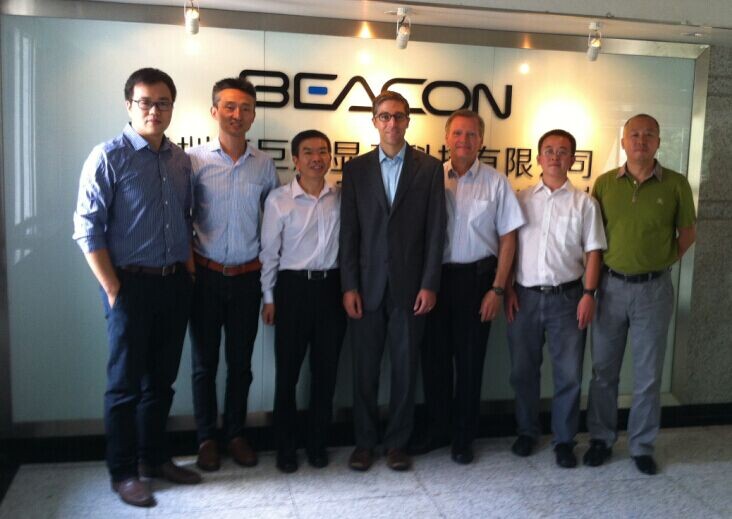 On September 15, head of global procurement GE Healthcare monitors and HMI Aaron Berstein line of five people came to our factory visit exchanges.